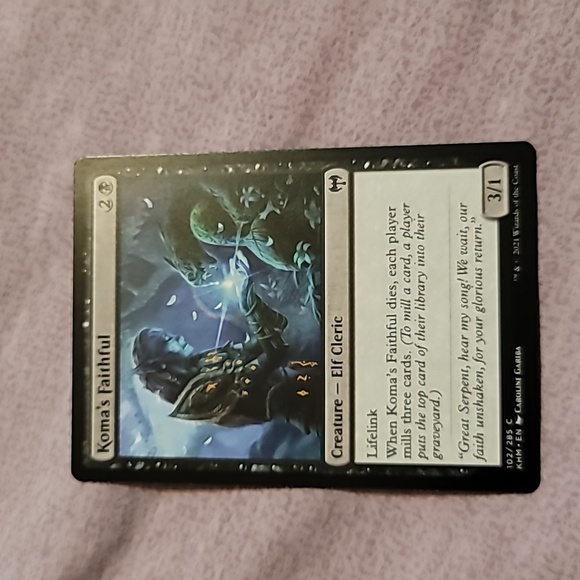 Set of 2 Magic The Gathering (MTG) Creature Elf Cleric Trading Cards - Picture 2 of 4